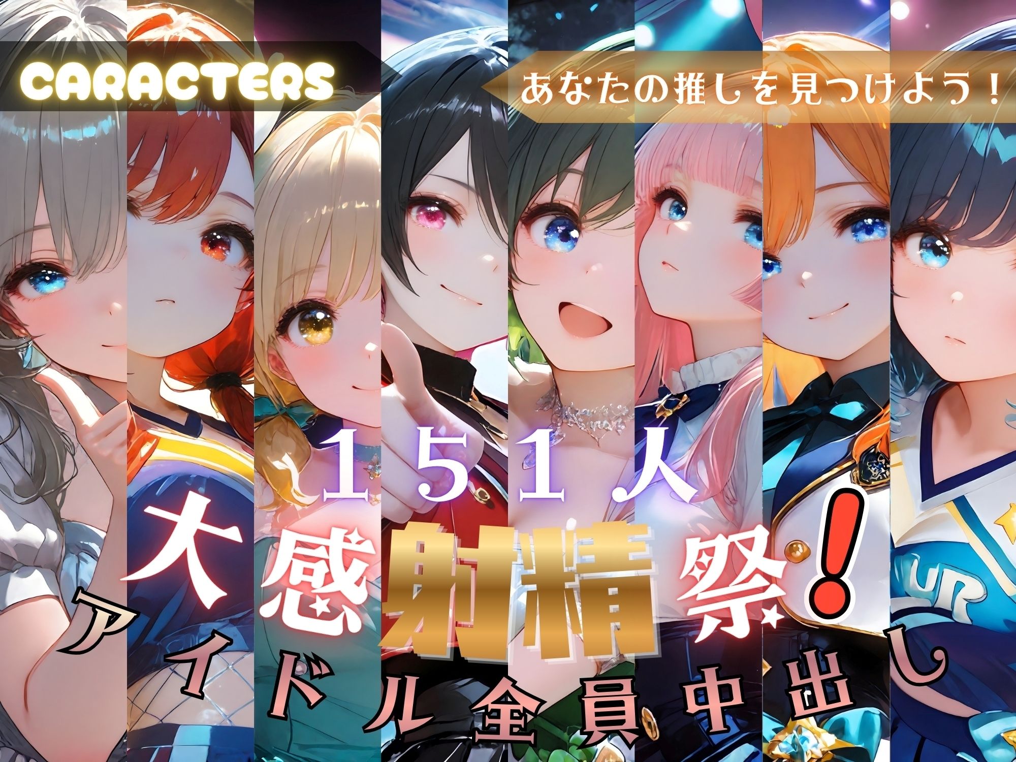 【4K神画質120fps】アイドル151人163分 全員中出しSEX 大感射精祭！ - サンプル画像 6