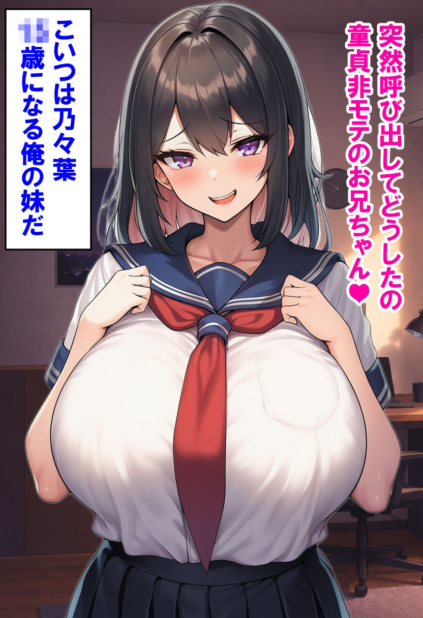 いつも童貞と俺を馬鹿にしてくる生意気巨乳妹を催●アプリで孕み袋にしちゃいました - サンプル画像 3