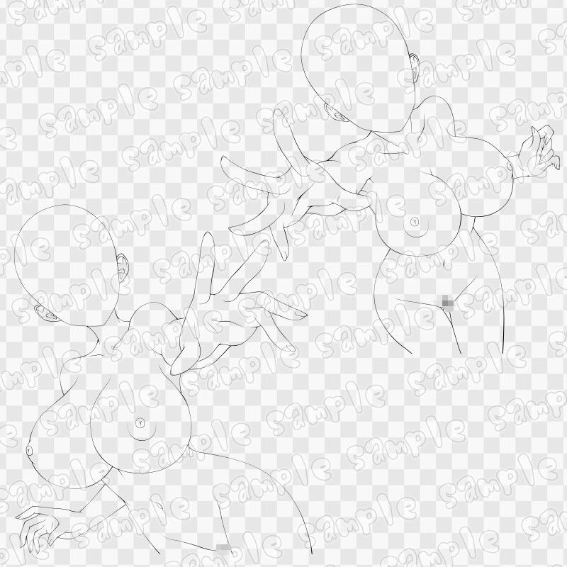 線画素材集［手］126 - サンプル画像 2