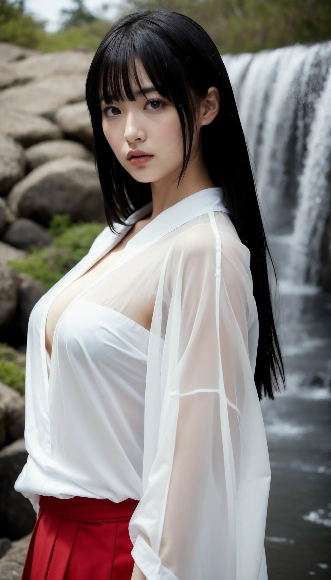 大和撫子 秘められた胸の谷間 第2巻 麗しき巫女の修行とお清め - サンプル画像 4