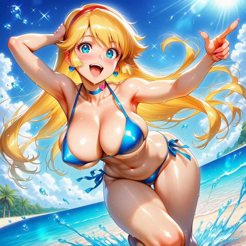ハニーさんのイラスト集  〜豊満な双乳とムチムチしている下半身〜 - サンプル画像 1