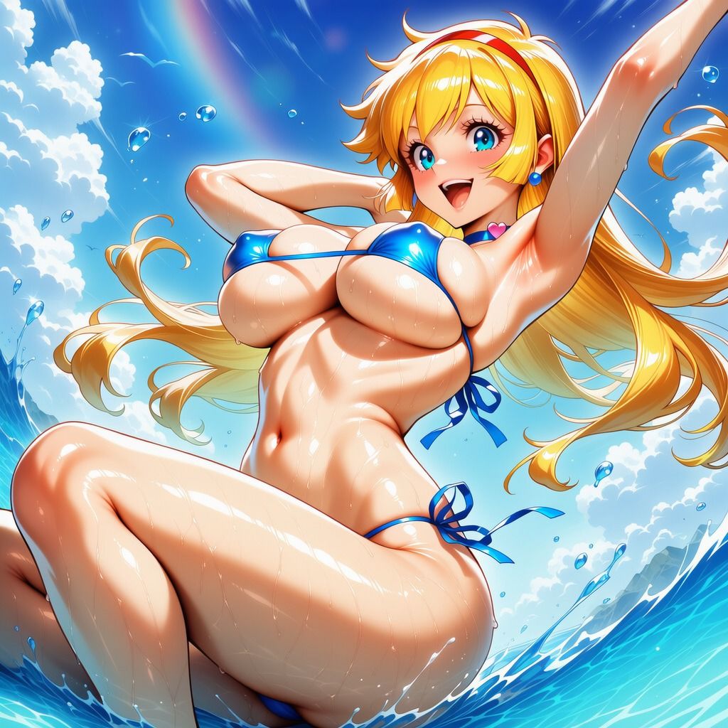 ハニーさんのイラスト集  〜豊満な双乳とムチムチしている下半身〜 - サンプル画像 2