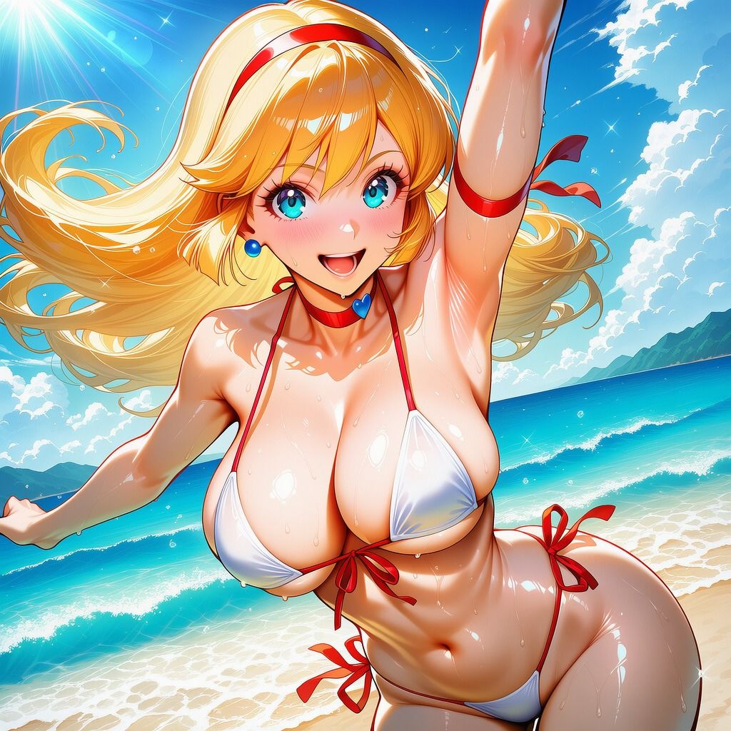 ハニーさんのイラスト集  〜豊満な双乳とムチムチしている下半身〜 - サンプル画像 3