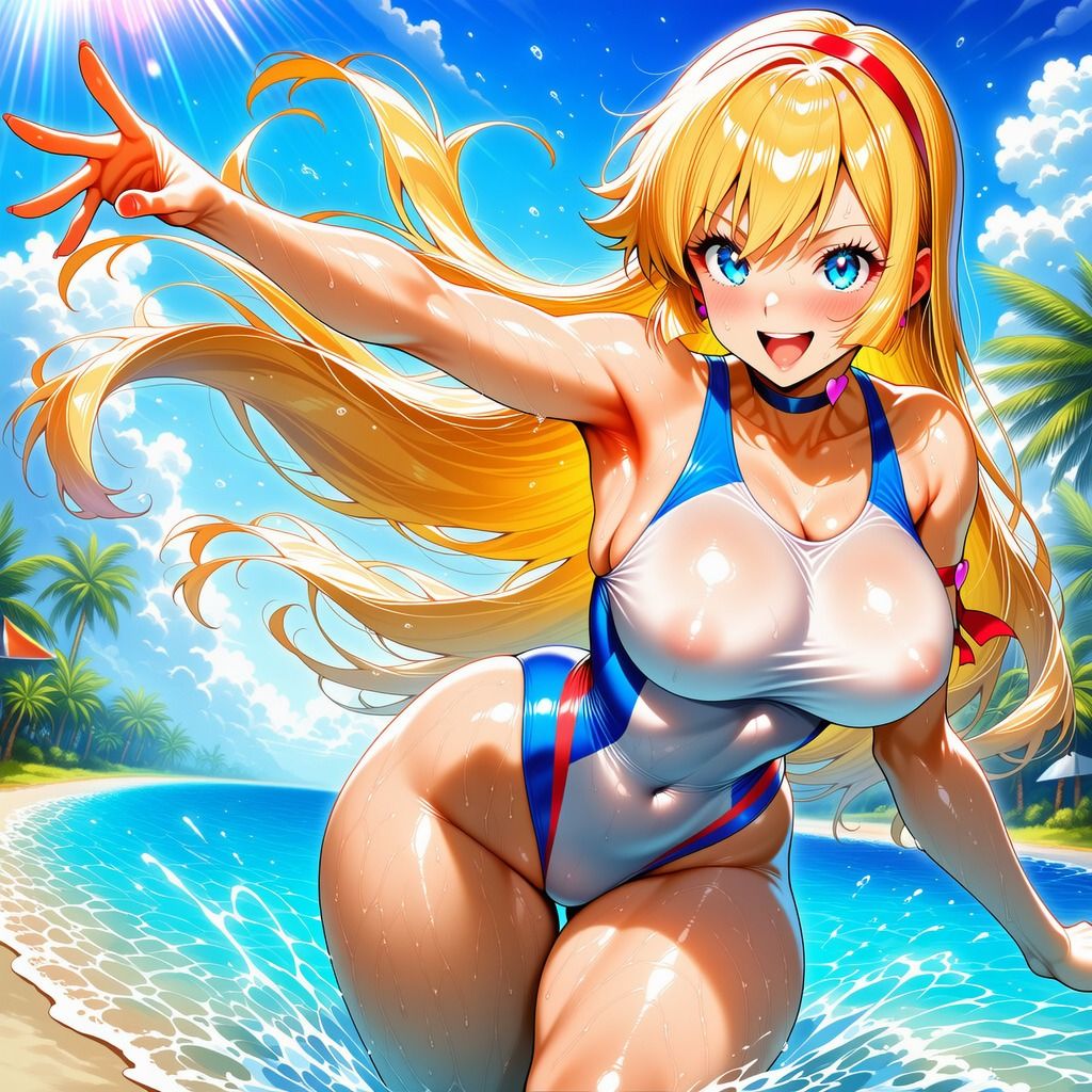 ハニーさんのイラスト集  〜豊満な双乳とムチムチしている下半身〜 - サンプル画像 4