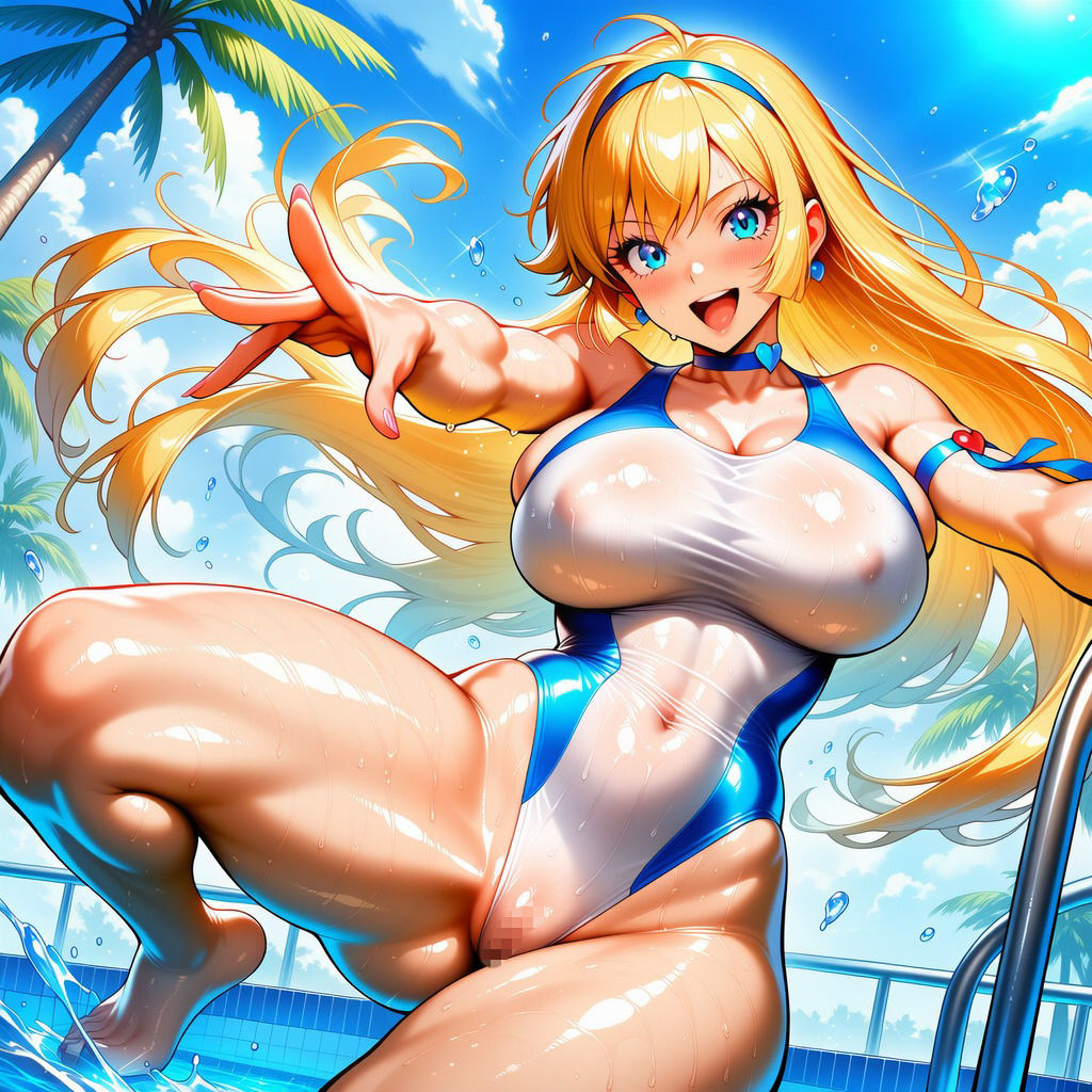 ハニーさんのイラスト集  〜豊満な双乳とムチムチしている下半身〜 - サンプル画像 5