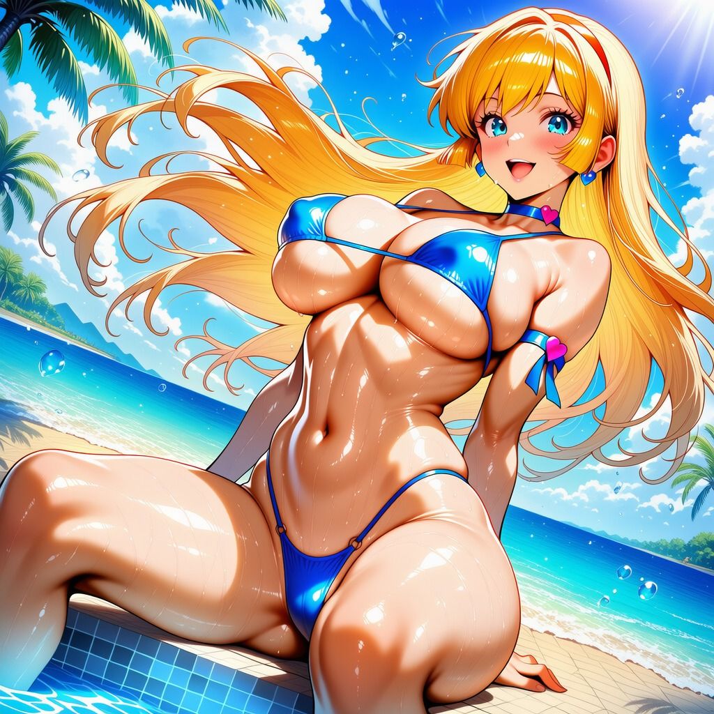 ハニーさんのイラスト集  〜豊満な双乳とムチムチしている下半身〜 - サンプル画像 7