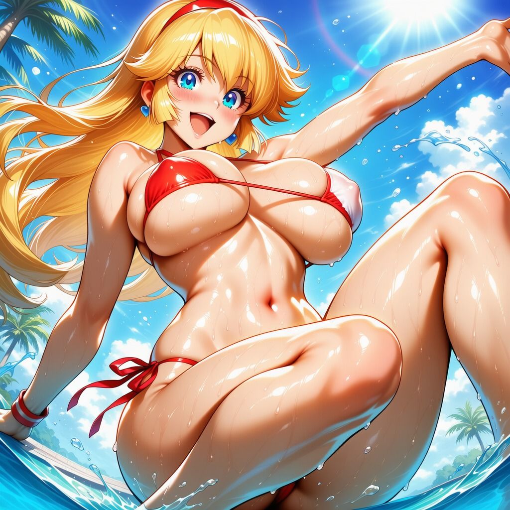 ハニーさんのイラスト集  〜豊満な双乳とムチムチしている下半身〜 - サンプル画像 8