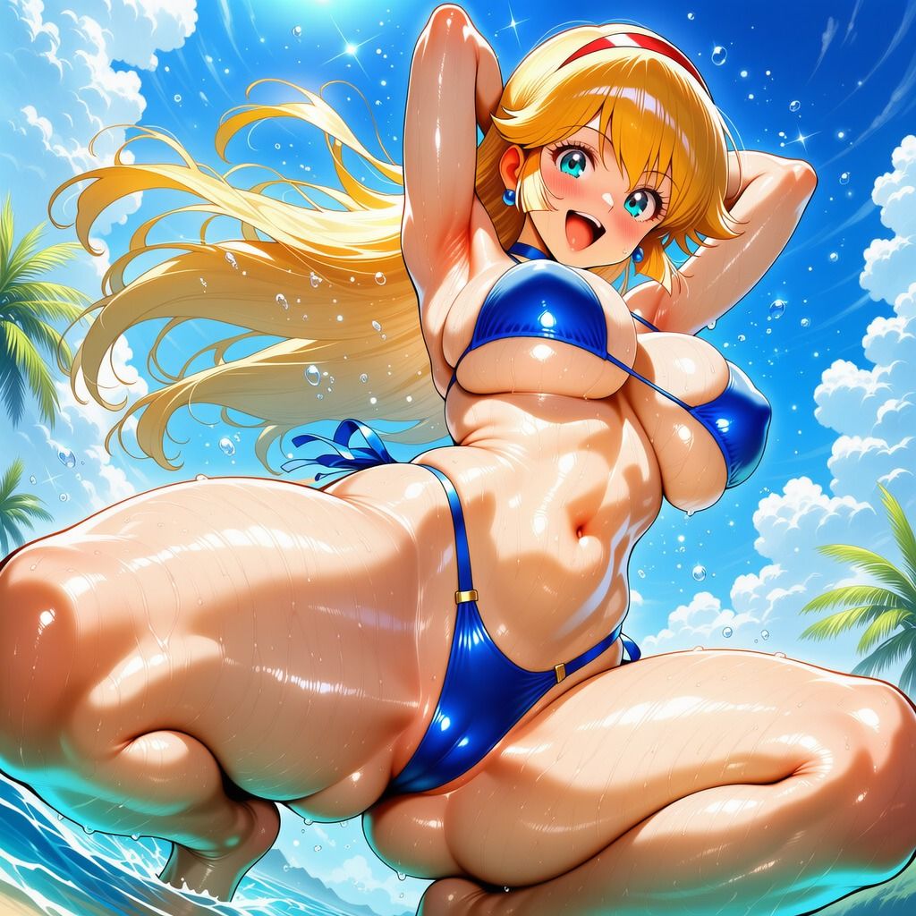 ハニーさんのイラスト集  〜豊満な双乳とムチムチしている下半身〜 - サンプル画像 9