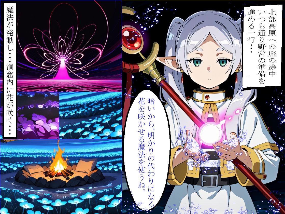 【秘められた本能】禁忌の魔導花で理性が溶けた師弟:バニー・メイド・牛衣装で肉棒を貪るフリー〇ンとフェ〇ンの変貌記録（全359枚） - サンプル画像 2