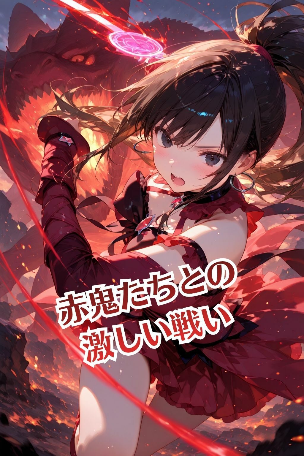 魔法戦士あかり vol.1 鬼の子を孕む少女【前編】 - サンプル画像 3