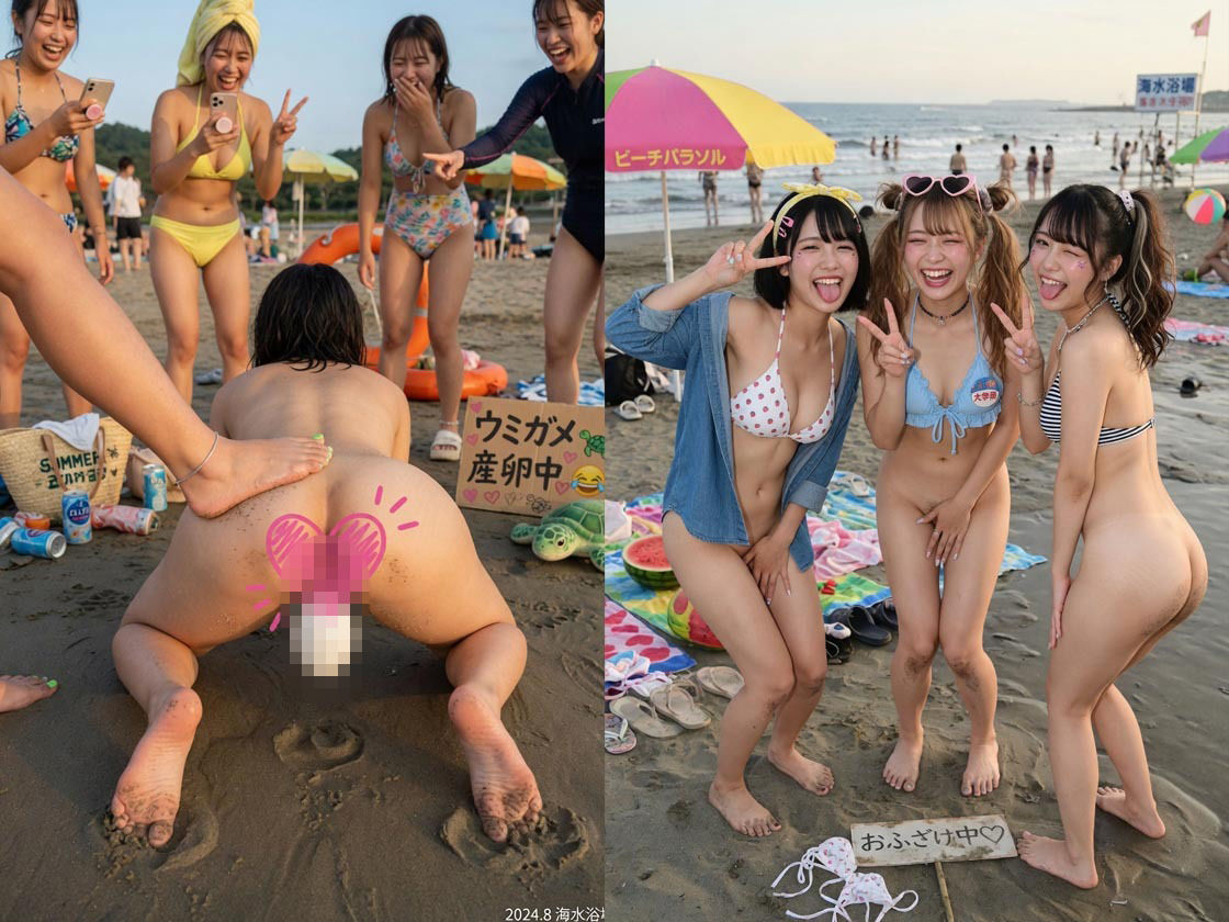 野外露出洗脳 - サンプル画像 1