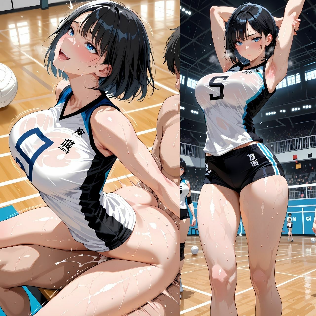 高身長美女と。。。 - サンプル画像 4
