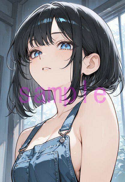 裸オーバーオールの女の子に見下していただく画像集 - サンプル画像 2
