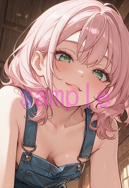 裸オーバーオールの女の子に見下していただく画像集 - サンプル画像 3