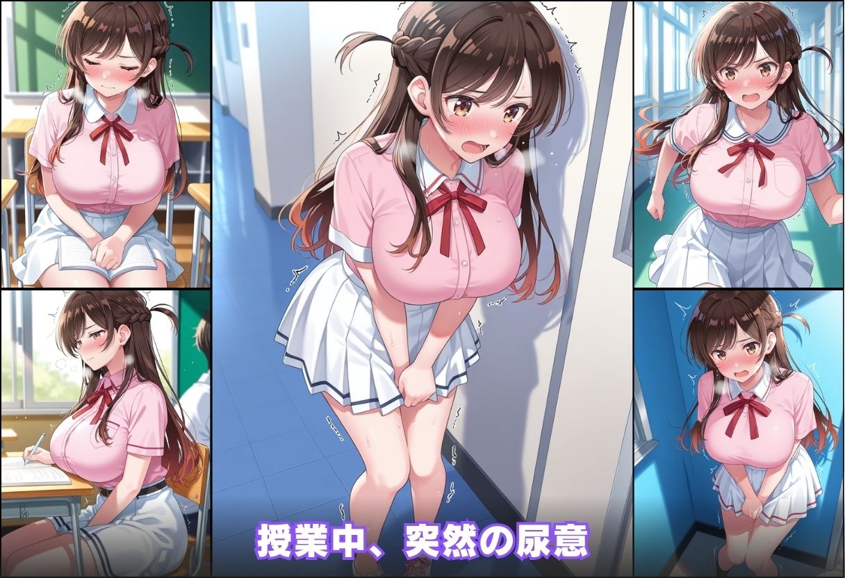 尿意の限界 彼女、おもらしします 水原千鶴 - サンプル画像 3
