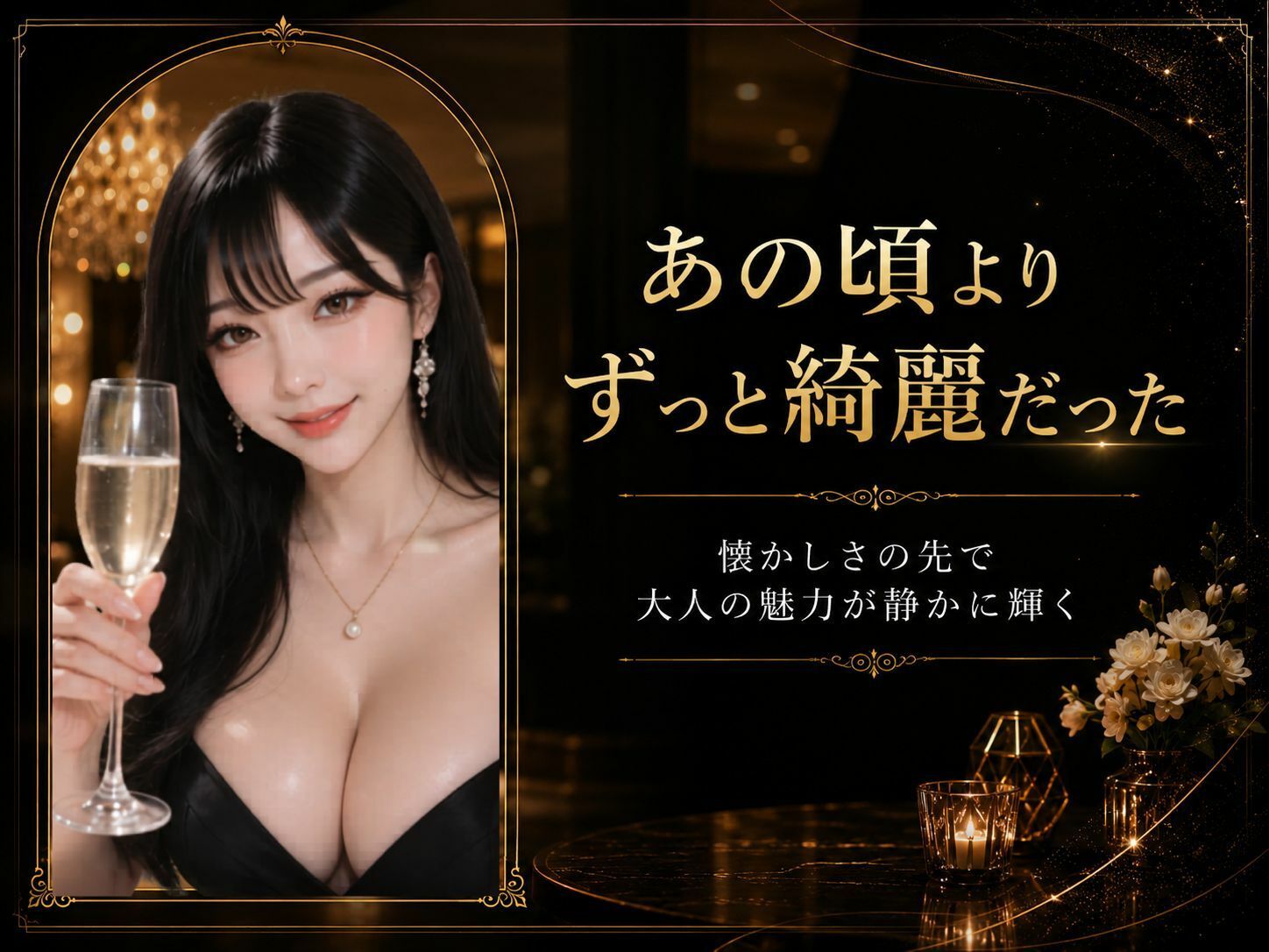 【音声付きOP】セレブ人妻、同窓会で不倫。10年ぶりに再会した憧れの彼女は、夫には言えないほど欲求不満だった - サンプル画像 4