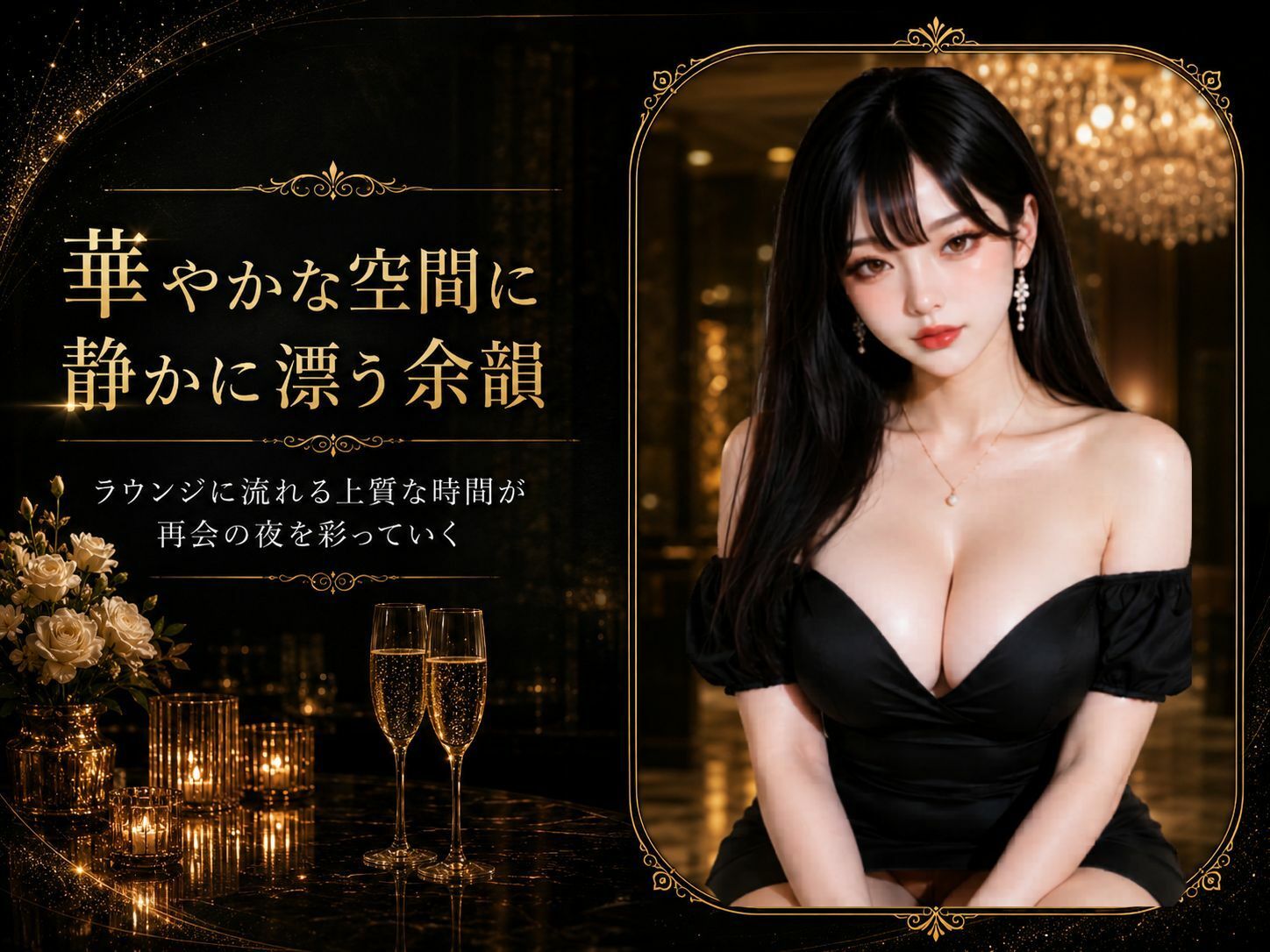 【音声付きOP】セレブ人妻、同窓会で不倫。10年ぶりに再会した憧れの彼女は、夫には言えないほど欲求不満だった - サンプル画像 5