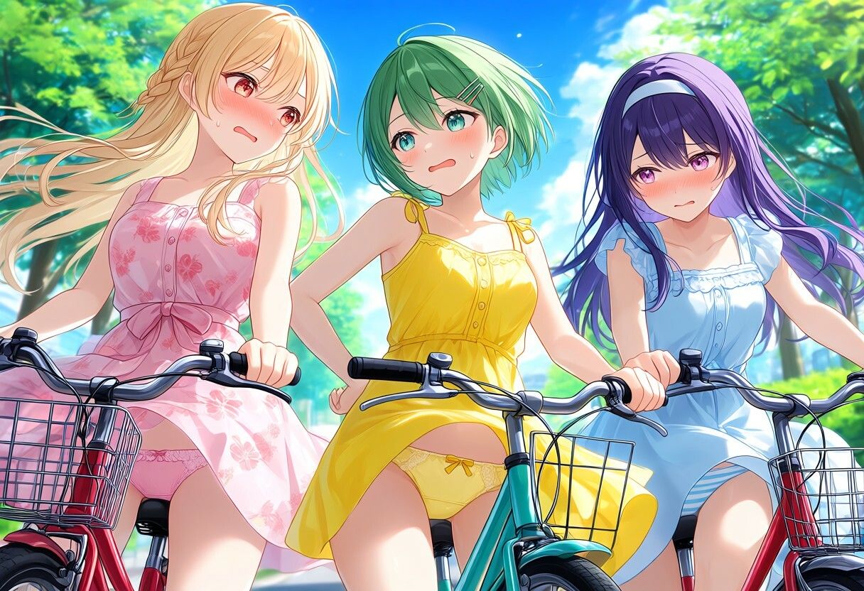 いろんなシチュエーションでパンチラ - サンプル画像 9