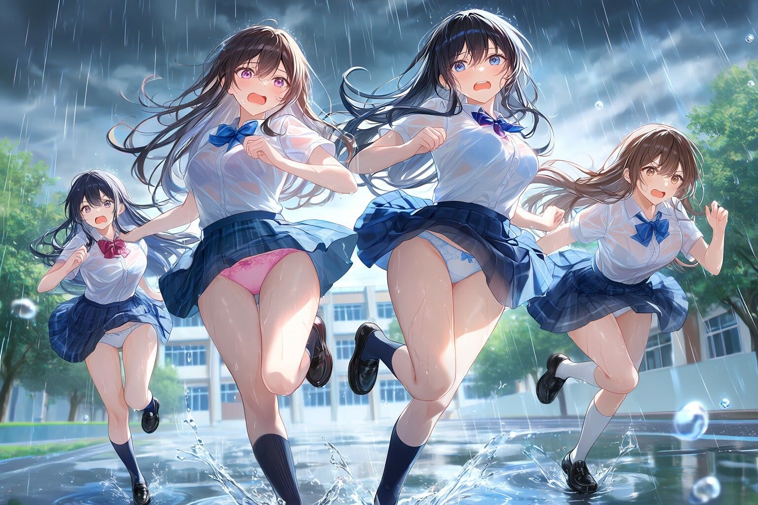 いろんなシチュエーションでパンチラ - サンプル画像 10