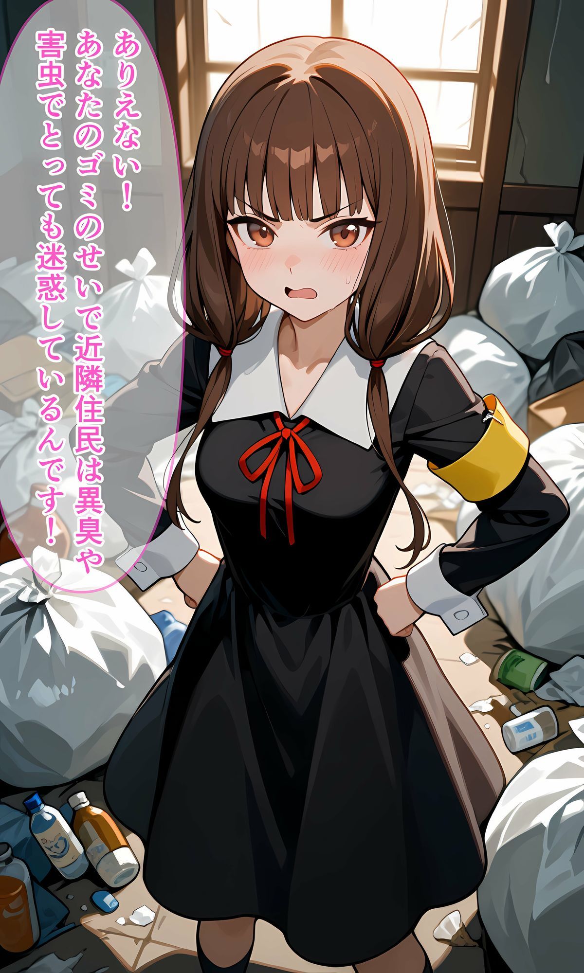 ゴミ屋敷を注意しに来たみこちゃんの末路 - サンプル画像 1