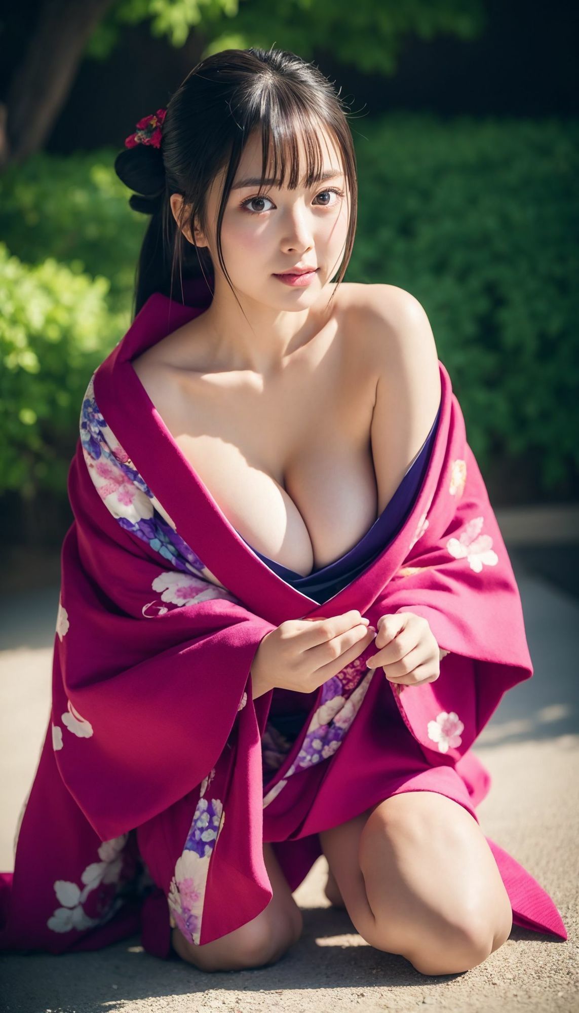 大和撫子 秘められた胸の谷間 第四巻 乱れた浴衣の裾から覗く、美しき誘惑 - サンプル画像 8