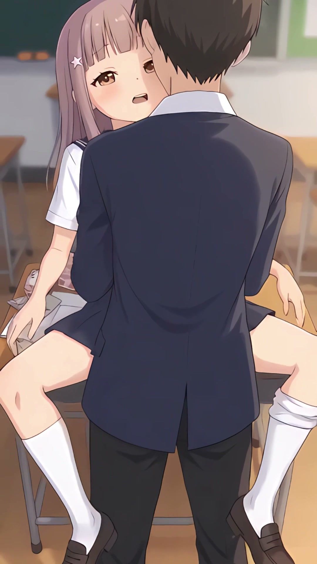 【スマホ縦型フルボイス】ぬるぬる動く！制服JKに中出しセックス33連発 - サンプル画像 2