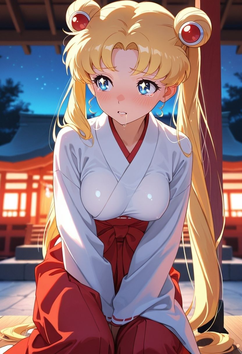 もしも。。。このキャラが巫女だったら〜月野う〇ぎ〜 - サンプル画像 7