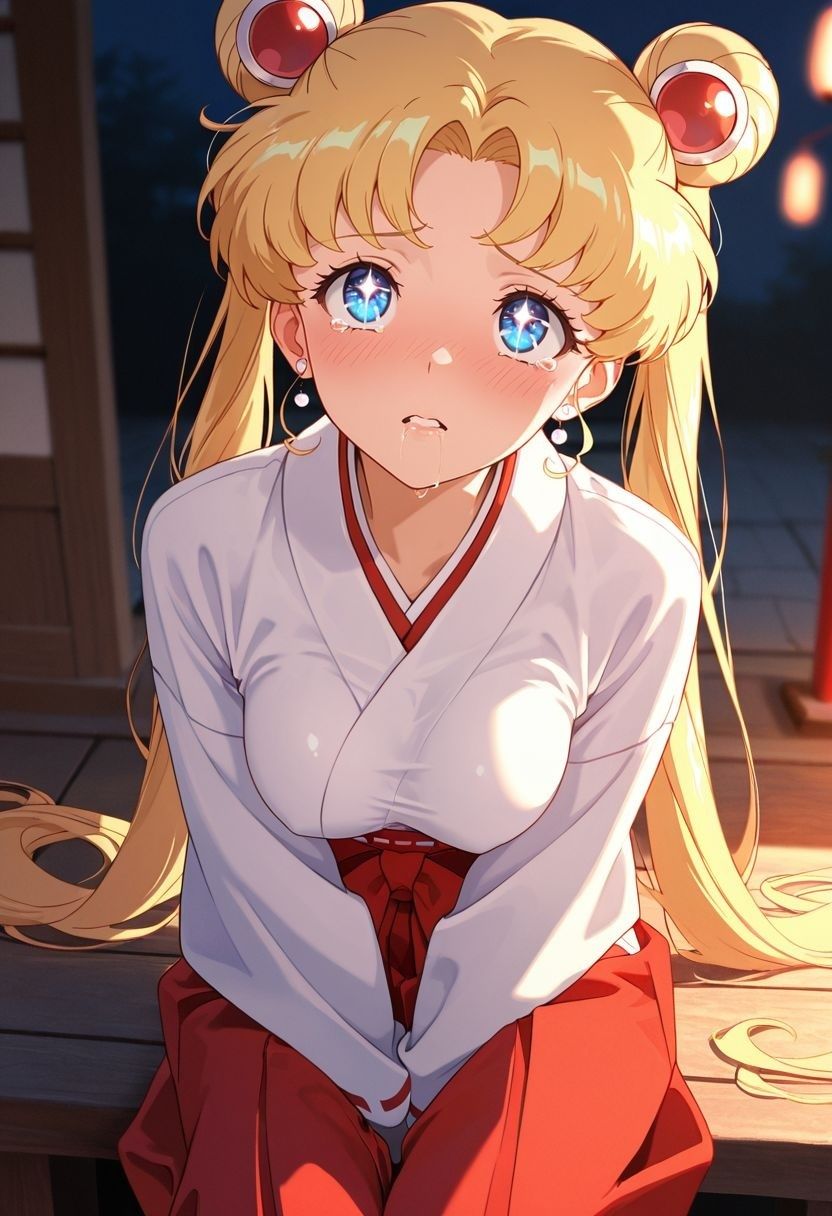 もしも。。。このキャラが巫女だったら〜月野う〇ぎ〜 - サンプル画像 8