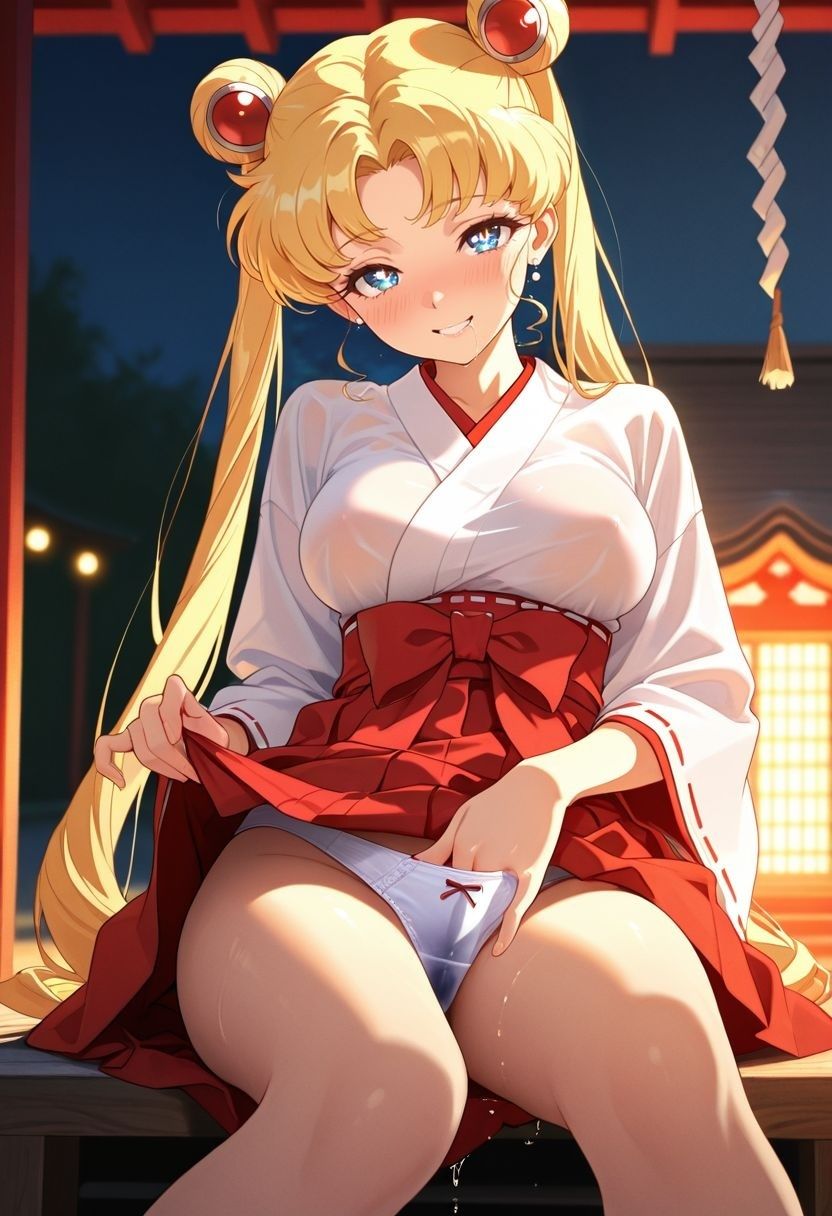 もしも。。。このキャラが巫女だったら〜月野う〇ぎ〜 - サンプル画像 10