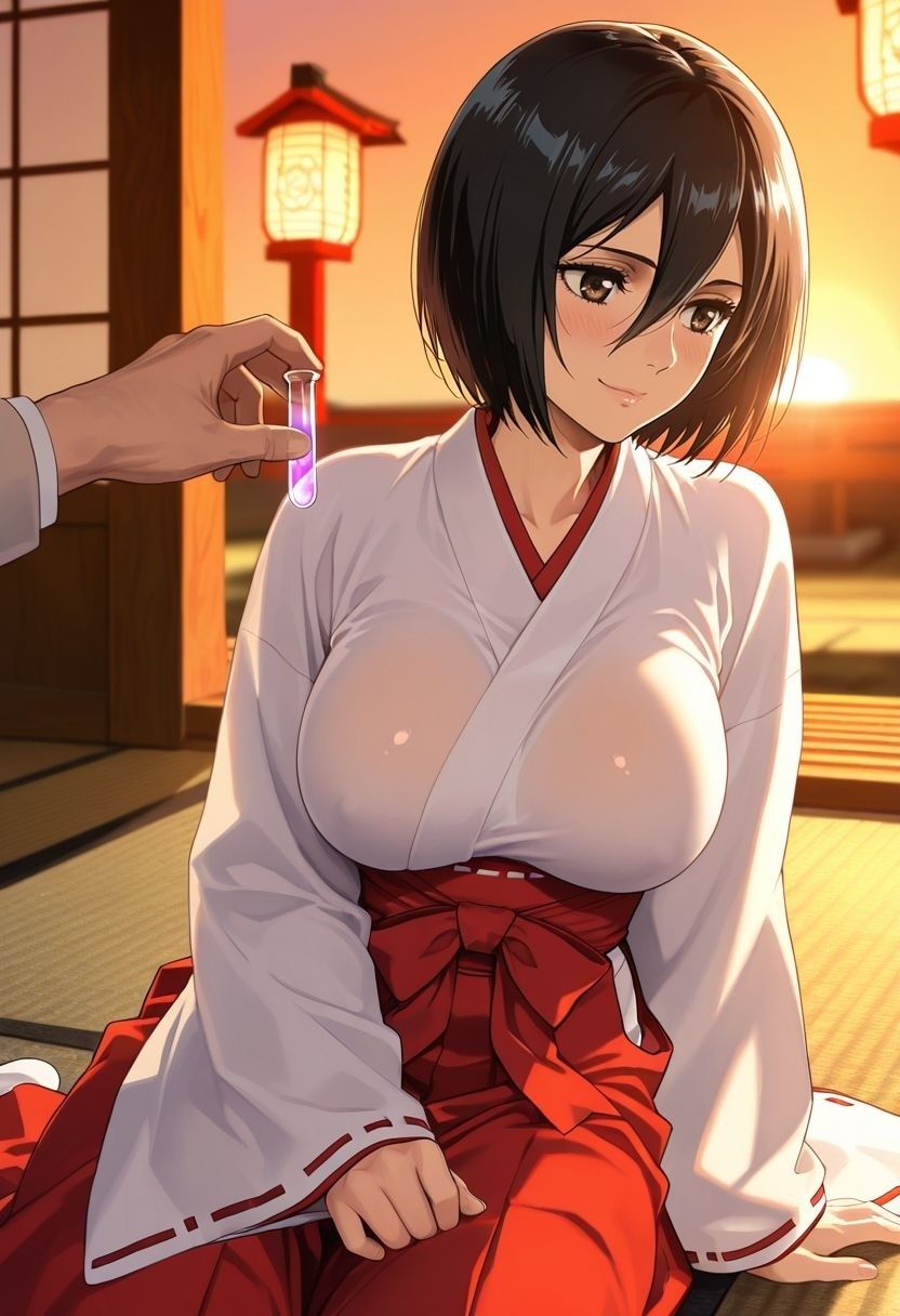 もしも。。。このキャラが巫女だったら〜ミ〇サ〜 - サンプル画像 2