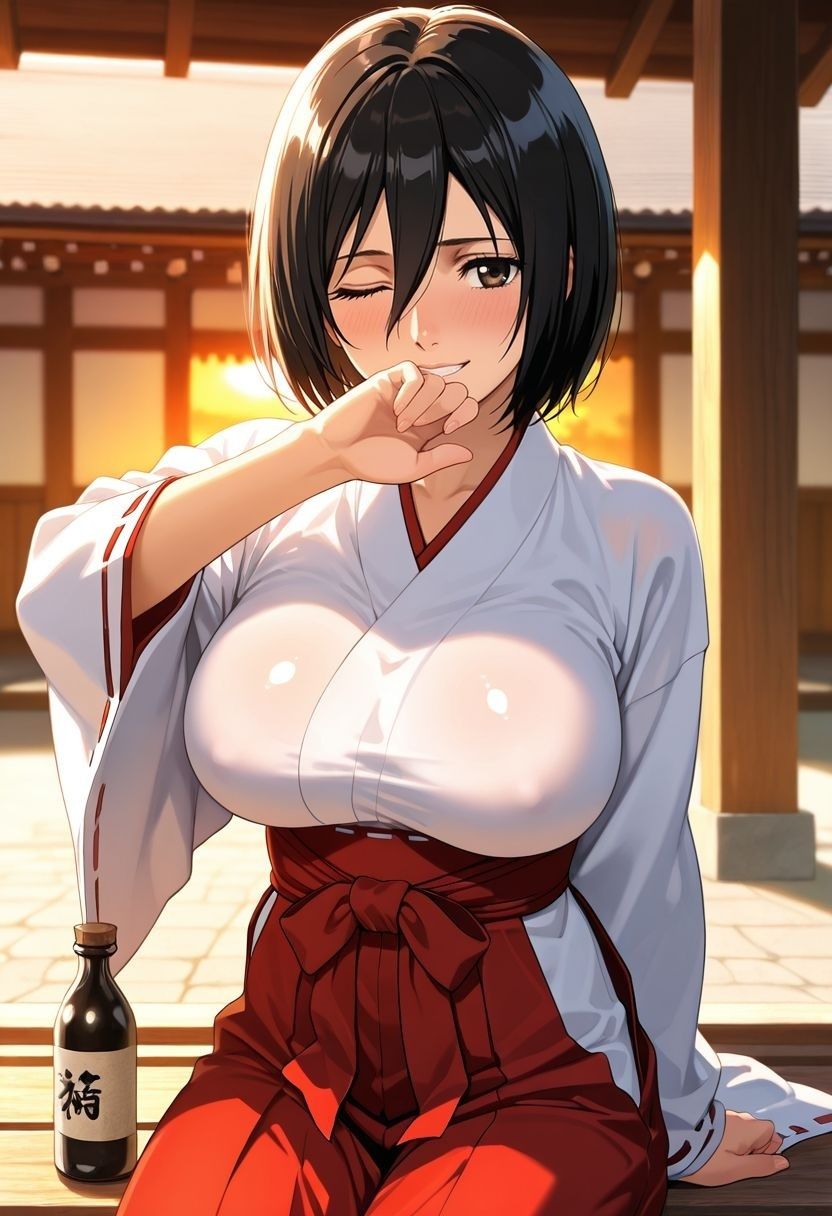 もしも。。。このキャラが巫女だったら〜ミ〇サ〜 - サンプル画像 4