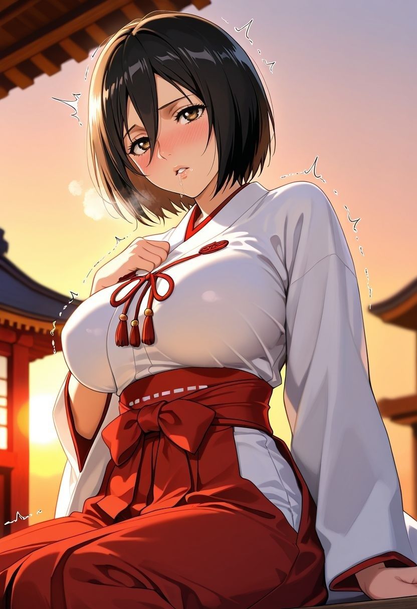 もしも。。。このキャラが巫女だったら〜ミ〇サ〜 - サンプル画像 5