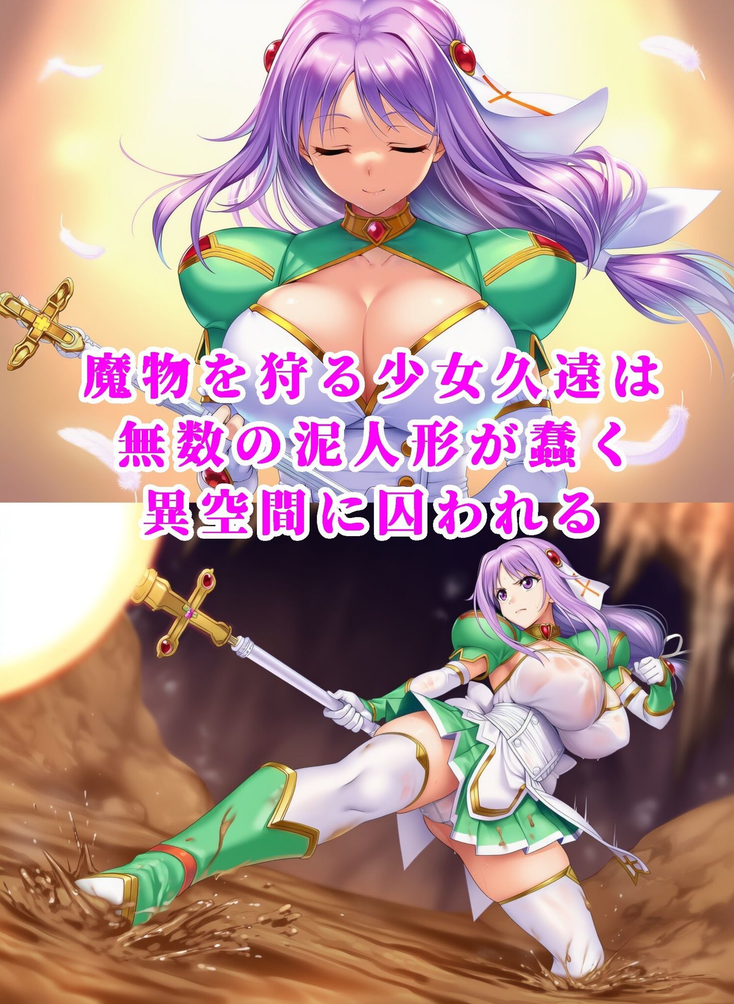 神聖天使クオンVS泥女 〜淫辱のマゾ調教・エナドレ泥石化〜 - サンプル画像 1