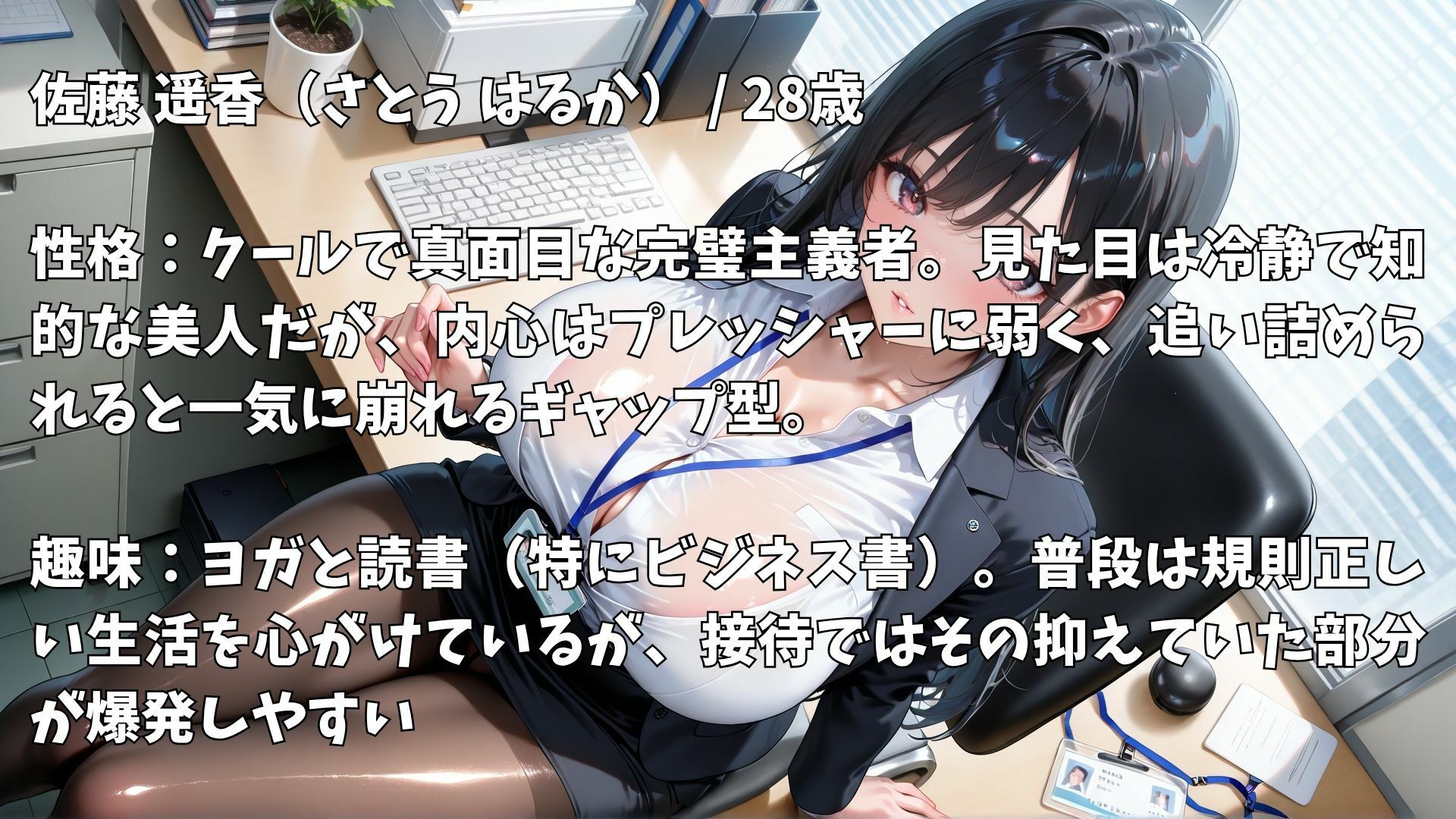 【4K高画質】保険営業OLの汗だく禁断接待〜ノルマ達成のための枕営業〜 - サンプル画像 2