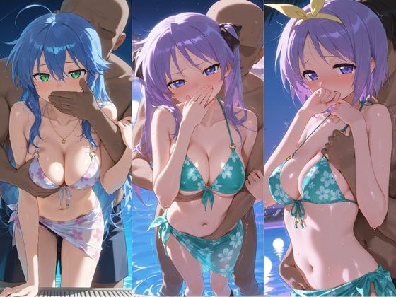 ヒロインが複数男の標的に！！ 催●で抵抗できず輪〇地獄！！ ら〇☆すた - サンプル画像 2