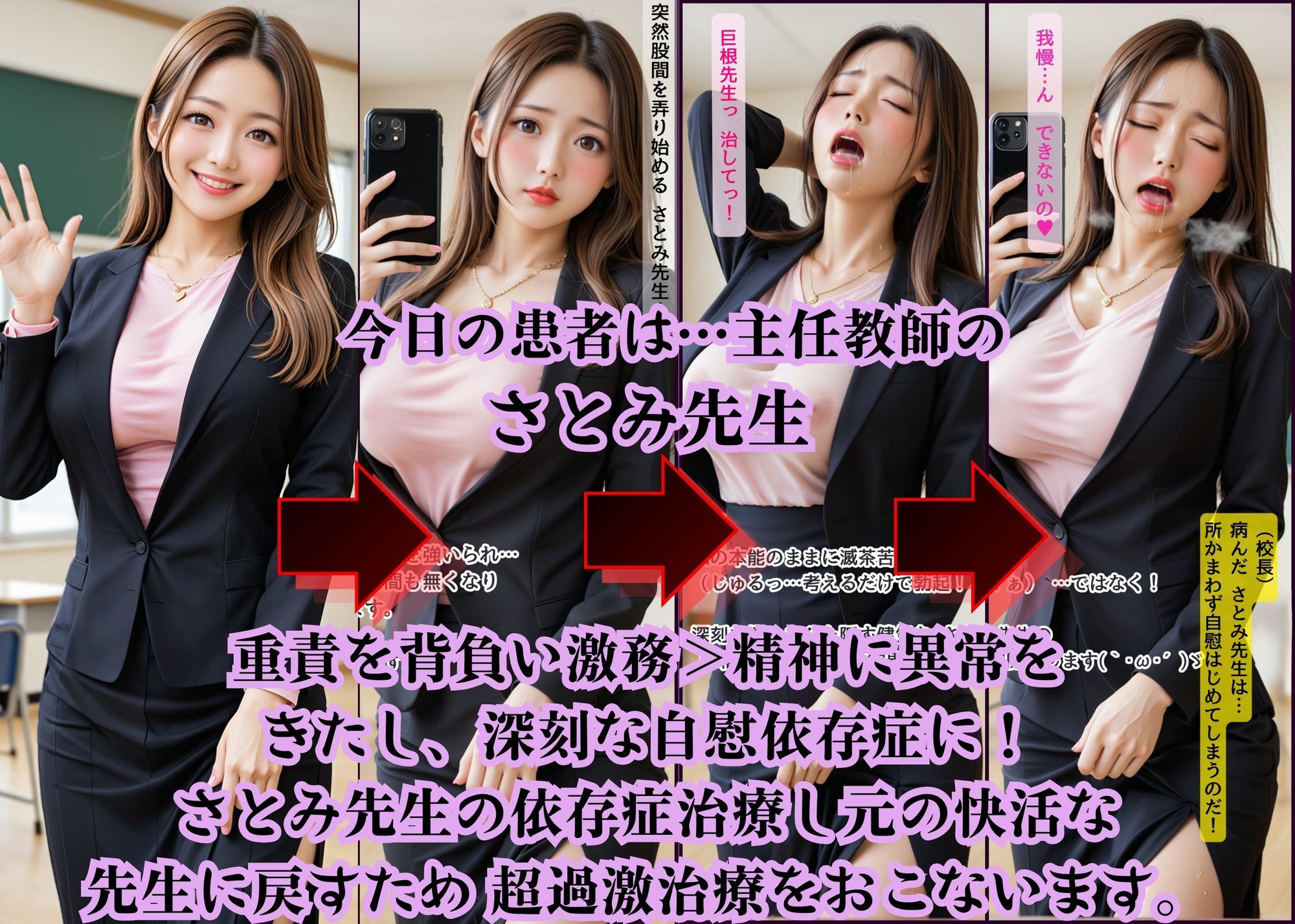 グラビア版 名門女子校の悩める女子校生マル秘治療大作戦（教師編）  さとみ先生の場合 - サンプル画像 1