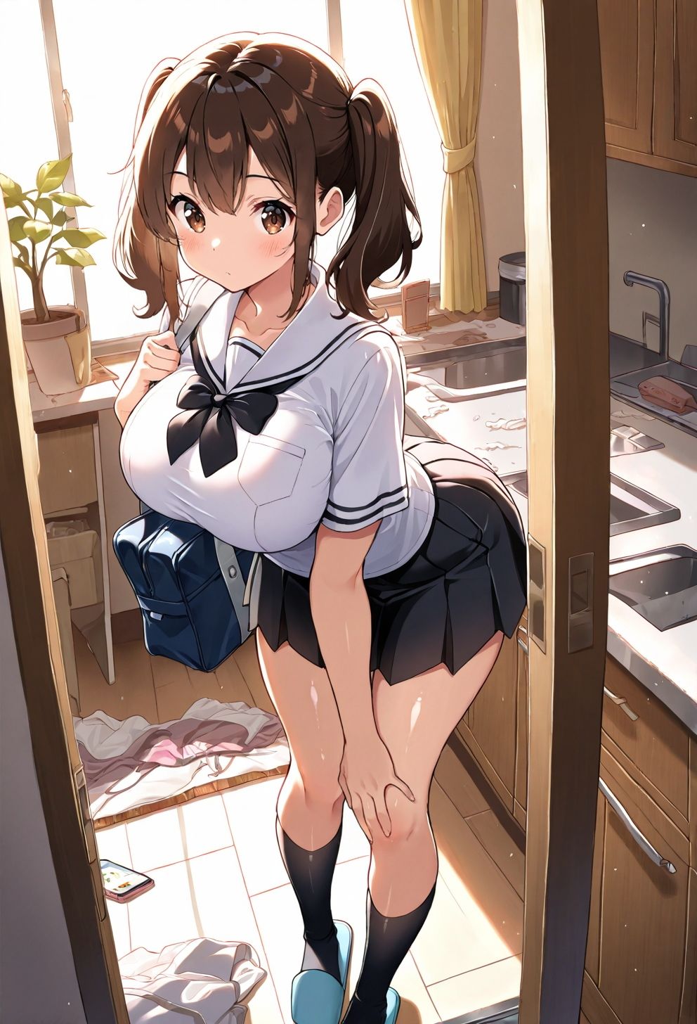 汚部屋へようこそ 巨乳ちゃんへの中出し日記 - サンプル画像 1