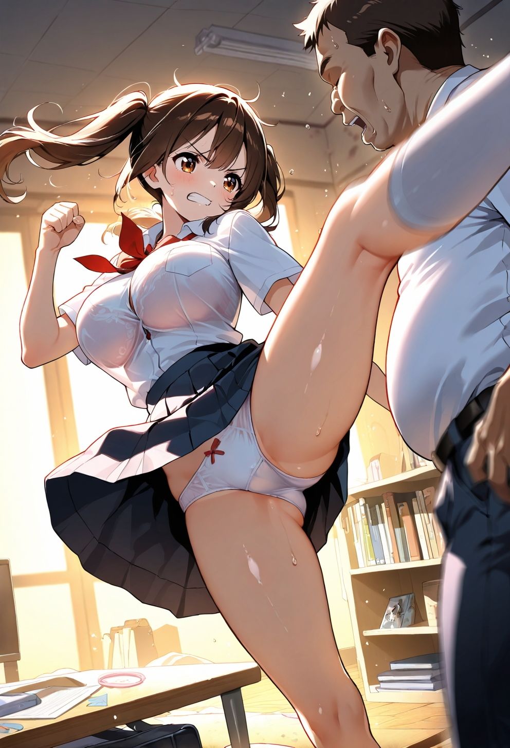 汚部屋へようこそ 巨乳ちゃんへの中出し日記 - サンプル画像 2