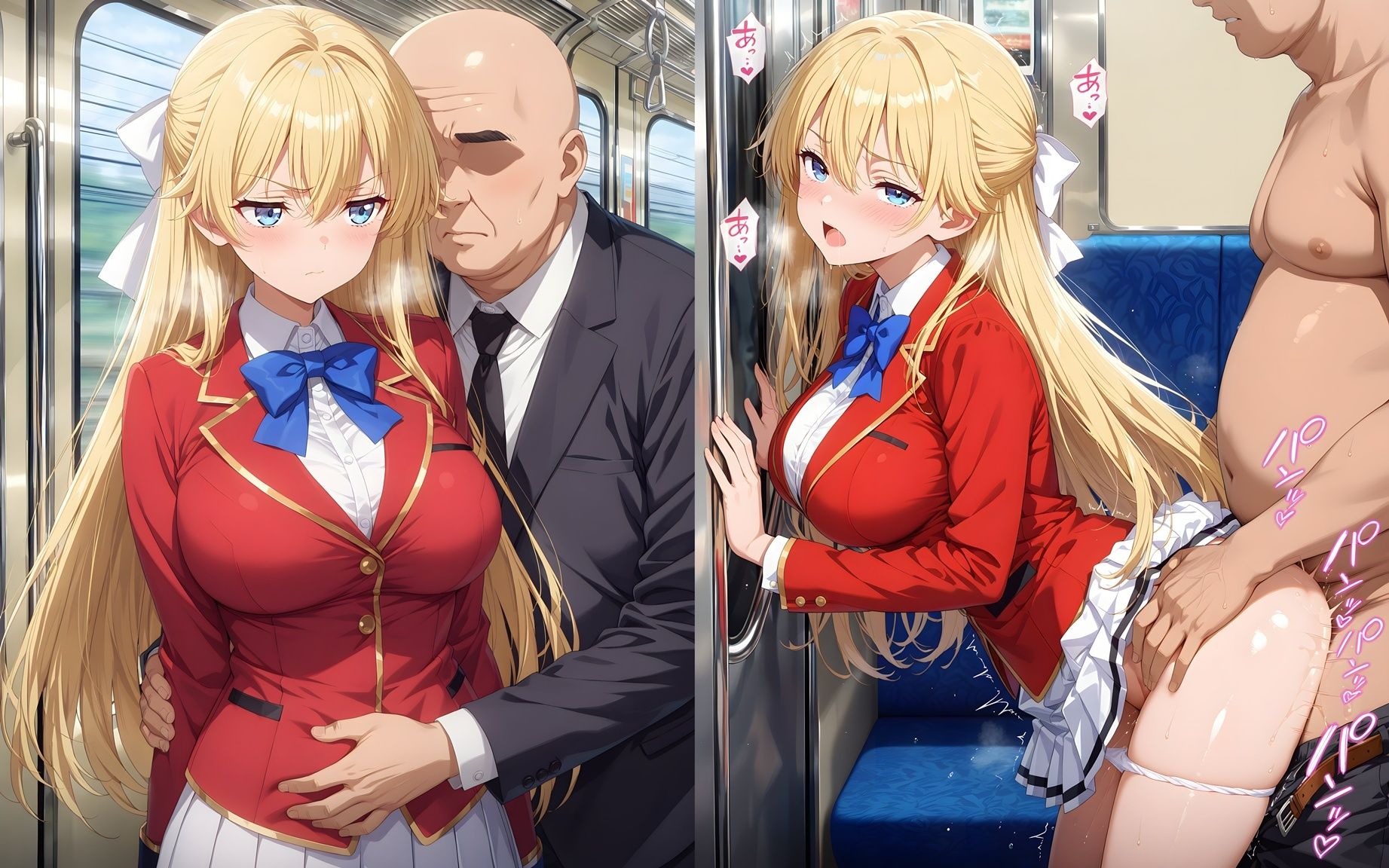 痴●おじさんに屈服する実力至上主義の女たち - サンプル画像 6