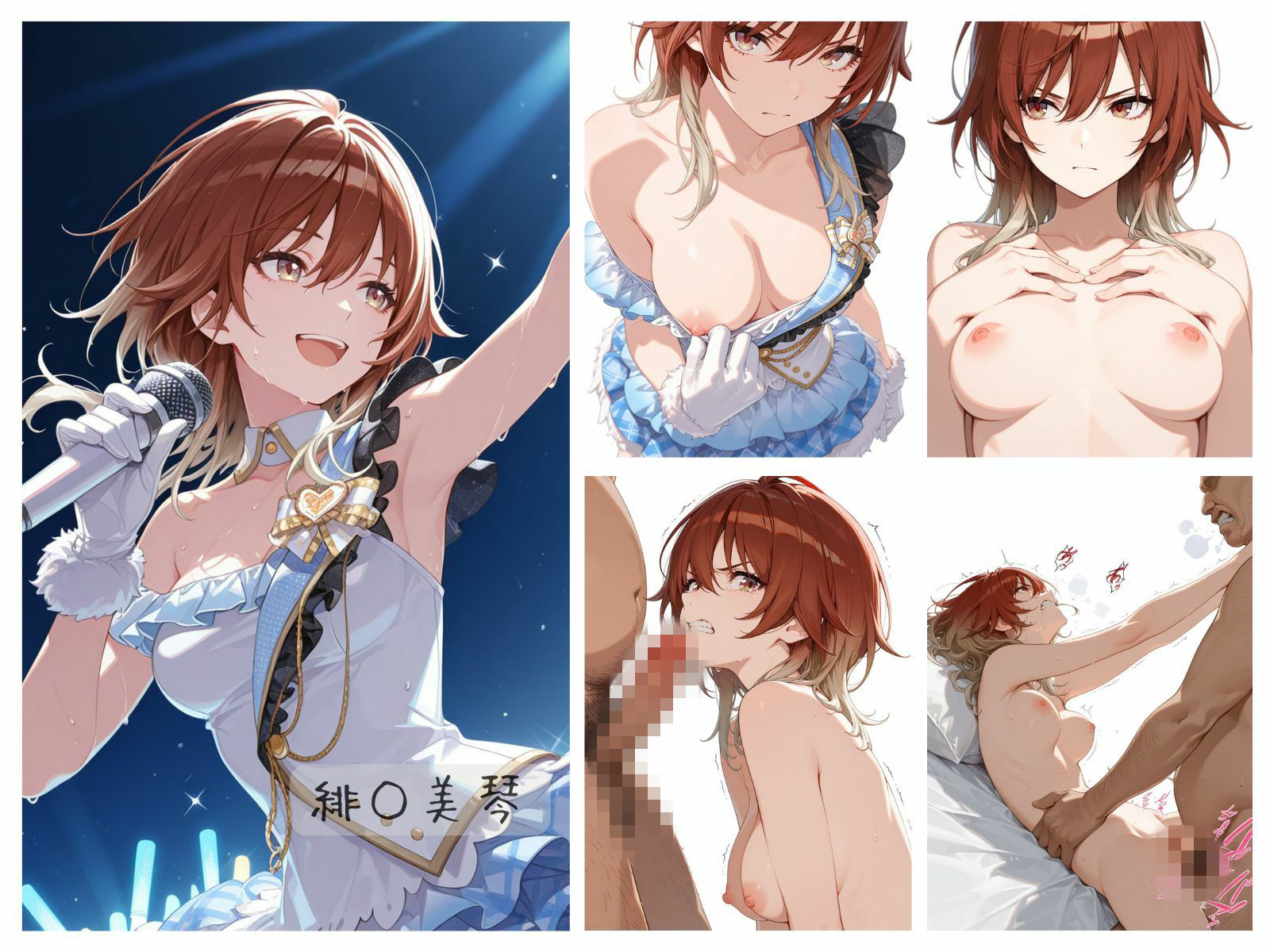 シャイニーアイドル全裸図鑑 L’A○tica＆S○His編 - サンプル画像 6