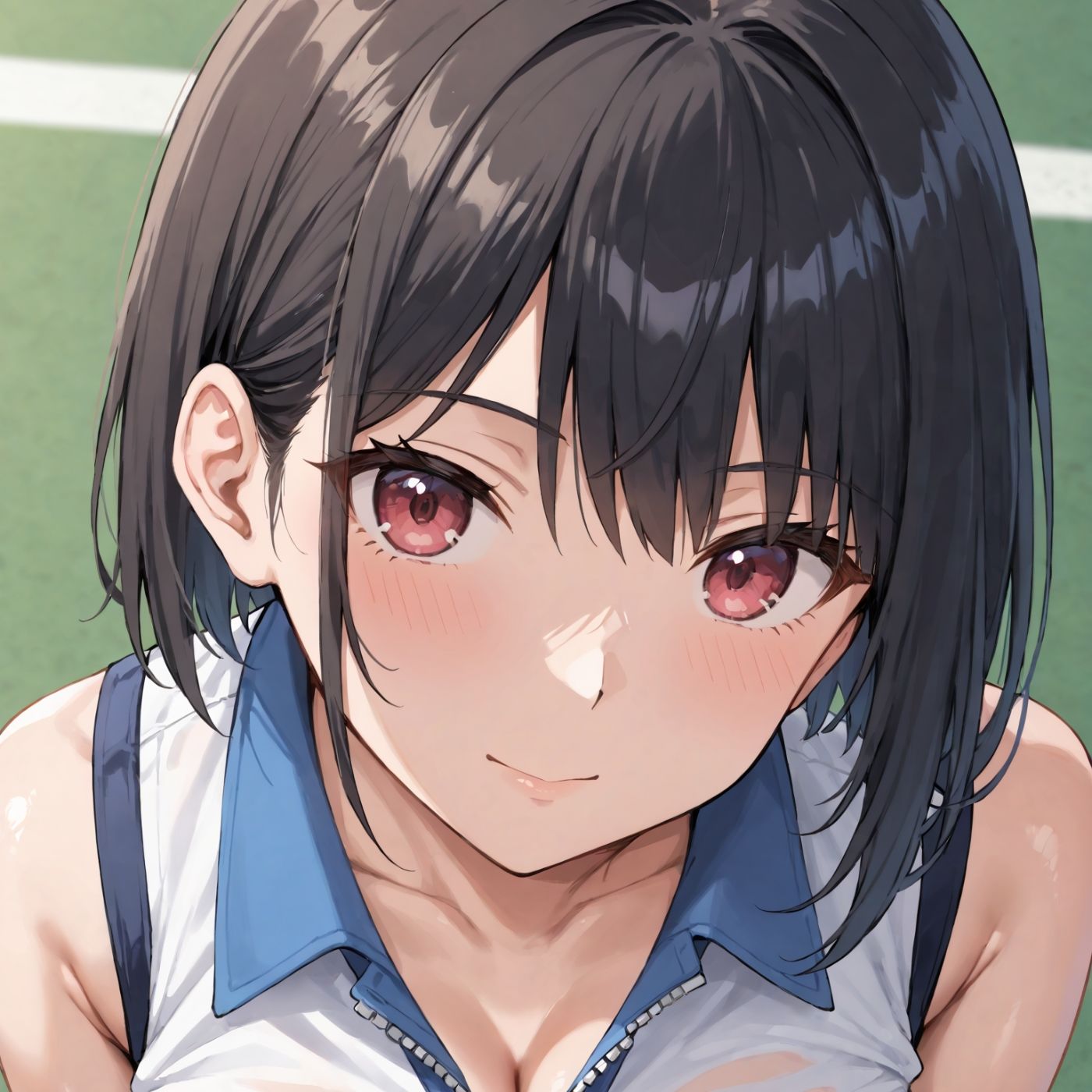 学園性活！ユニフォームに滲む汗 テニス部の本気がエロい4【汗かく美少女の厳選CG263枚収録】スマホ向け - サンプル画像 5