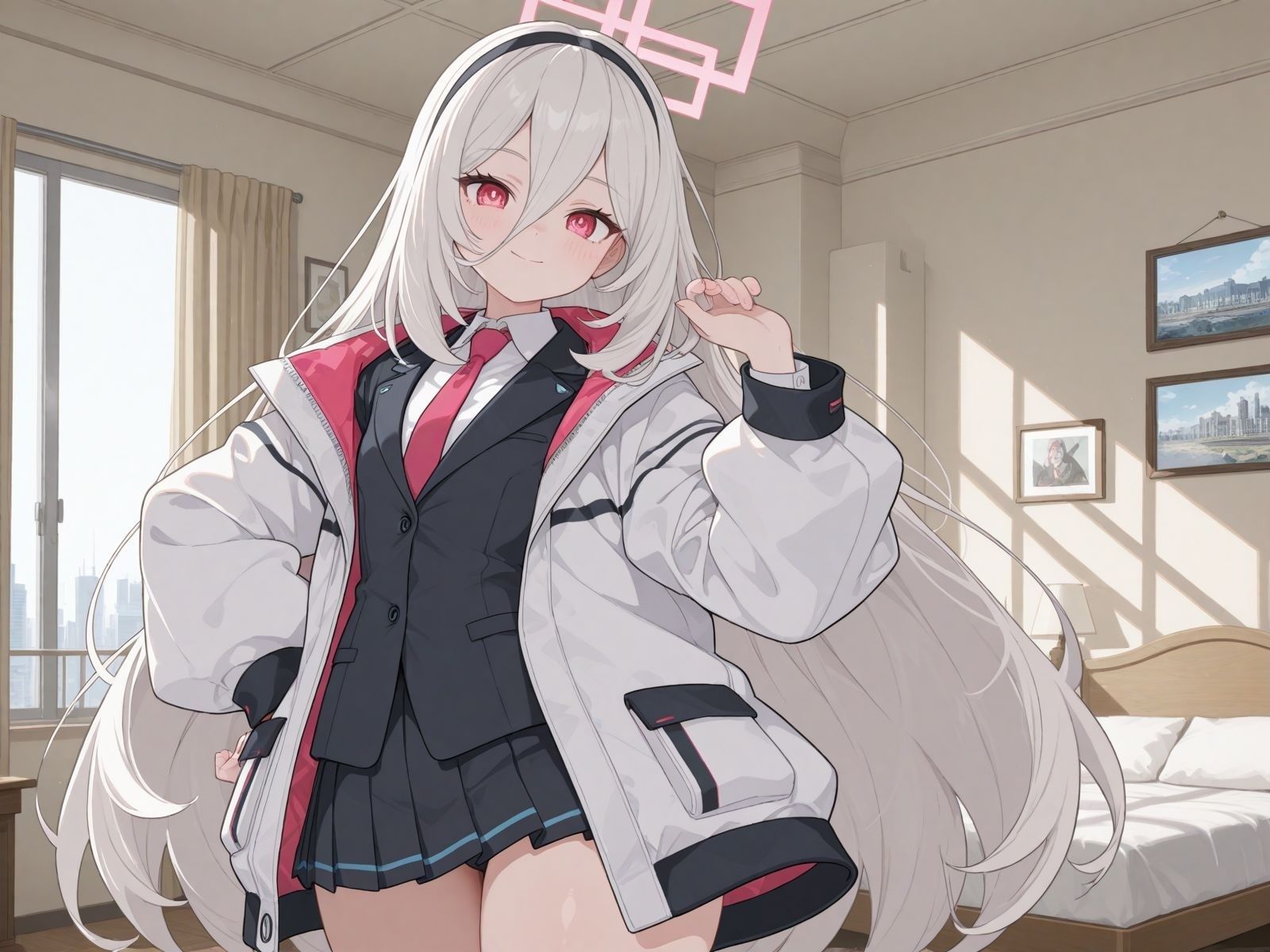 ブルアカキャラとイチャラブSEX - サンプル画像 1