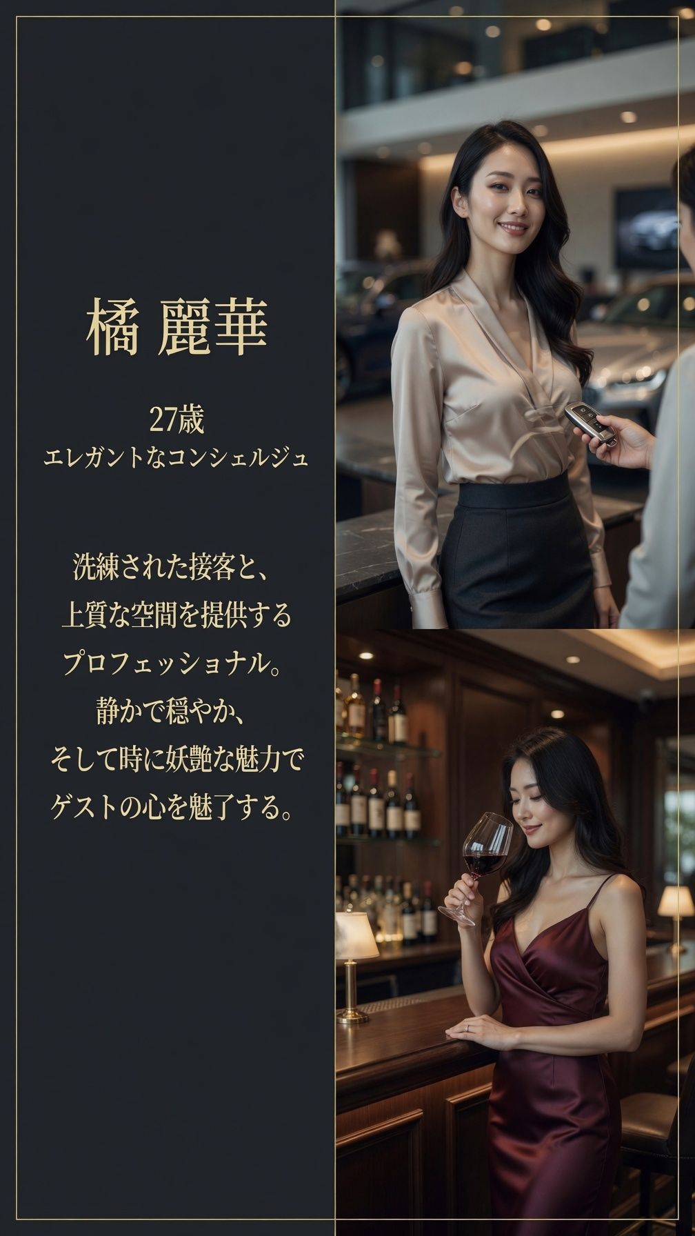 私のお仕事図鑑_ディーラーコンシェルジュ橘麗華 - サンプル画像 1