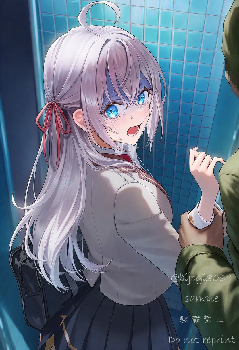 隣のトイレで汚されるアーリャさん Alisa Mikhailovna Kujou at toilet - サンプル画像 4