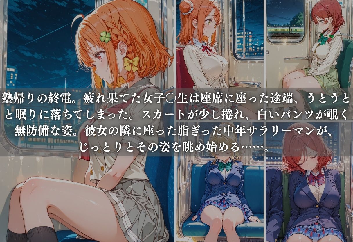 痴○列車ボテ腹END 〜キモおじリーマンに孕ませられる現役女子校生〜 Vol.5 - サンプル画像 2