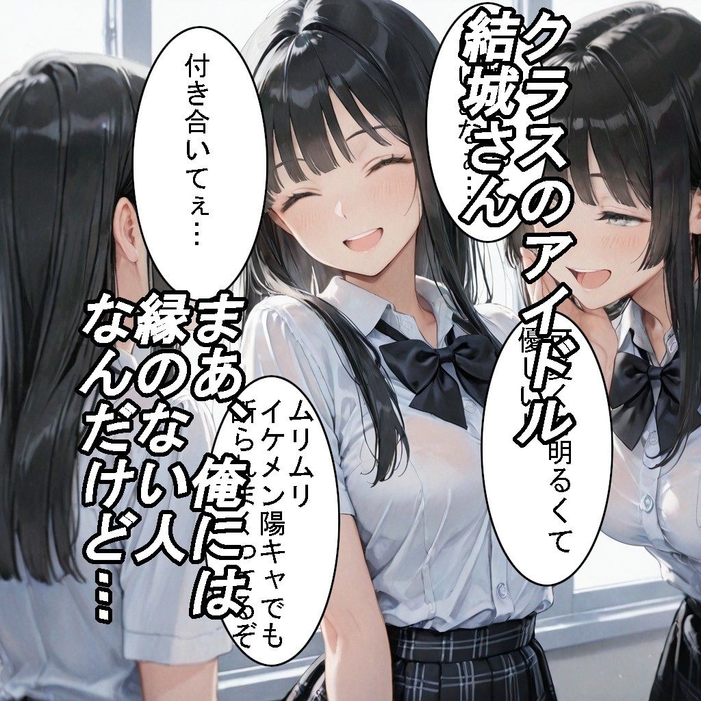 【制服】クラスのアイドルだけどホントは猫かぶりなアノ子が、ヒミツえっちで俺だけの彼女になった話 - サンプル画像 1