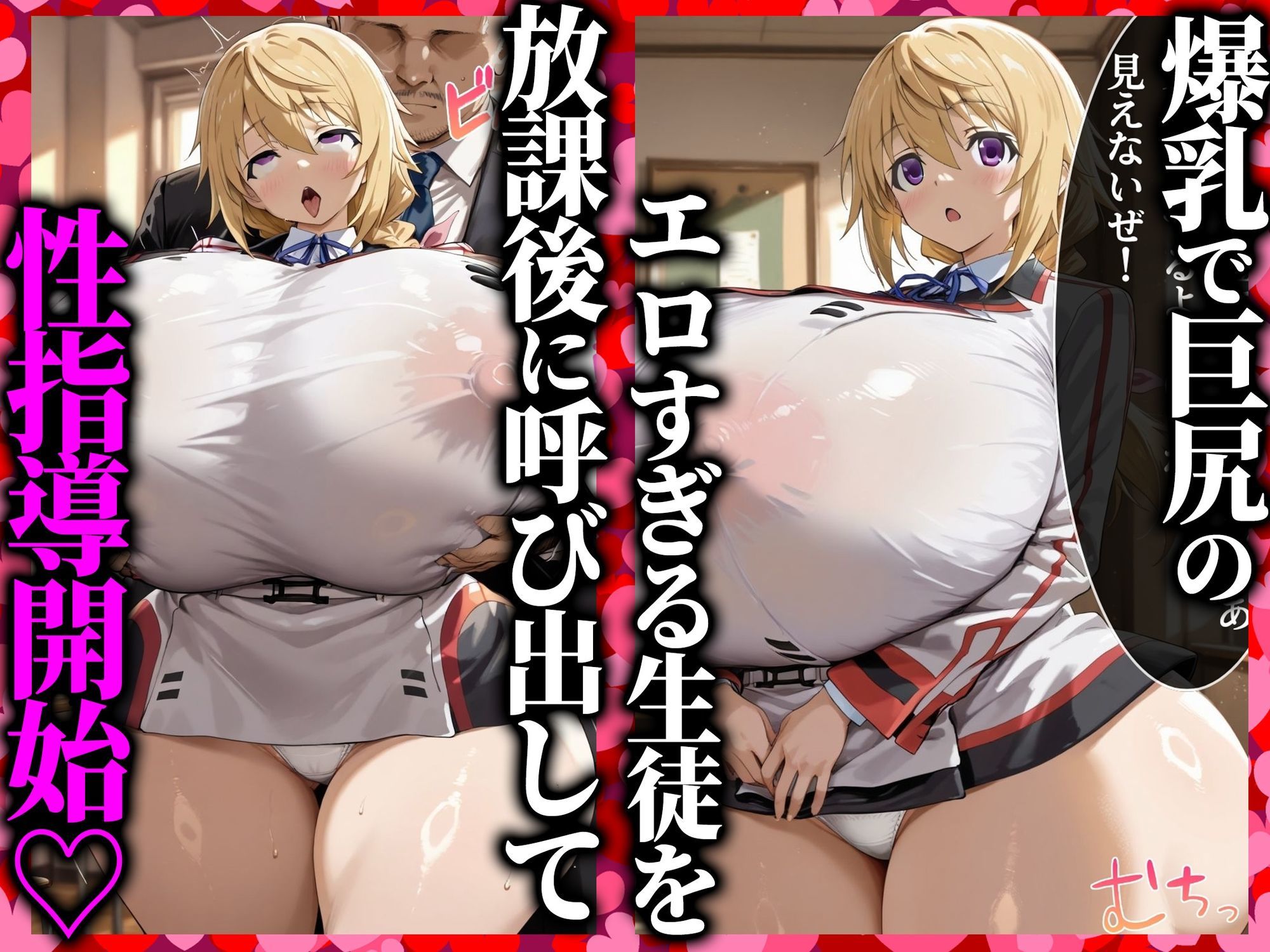 【シャルロッ〇・デュノア編】乳がデカすぎる教え子を放課後レ〇プ！セックス中毒になった彼女を巨根の〇隷にさせた結果… - サンプル画像 1