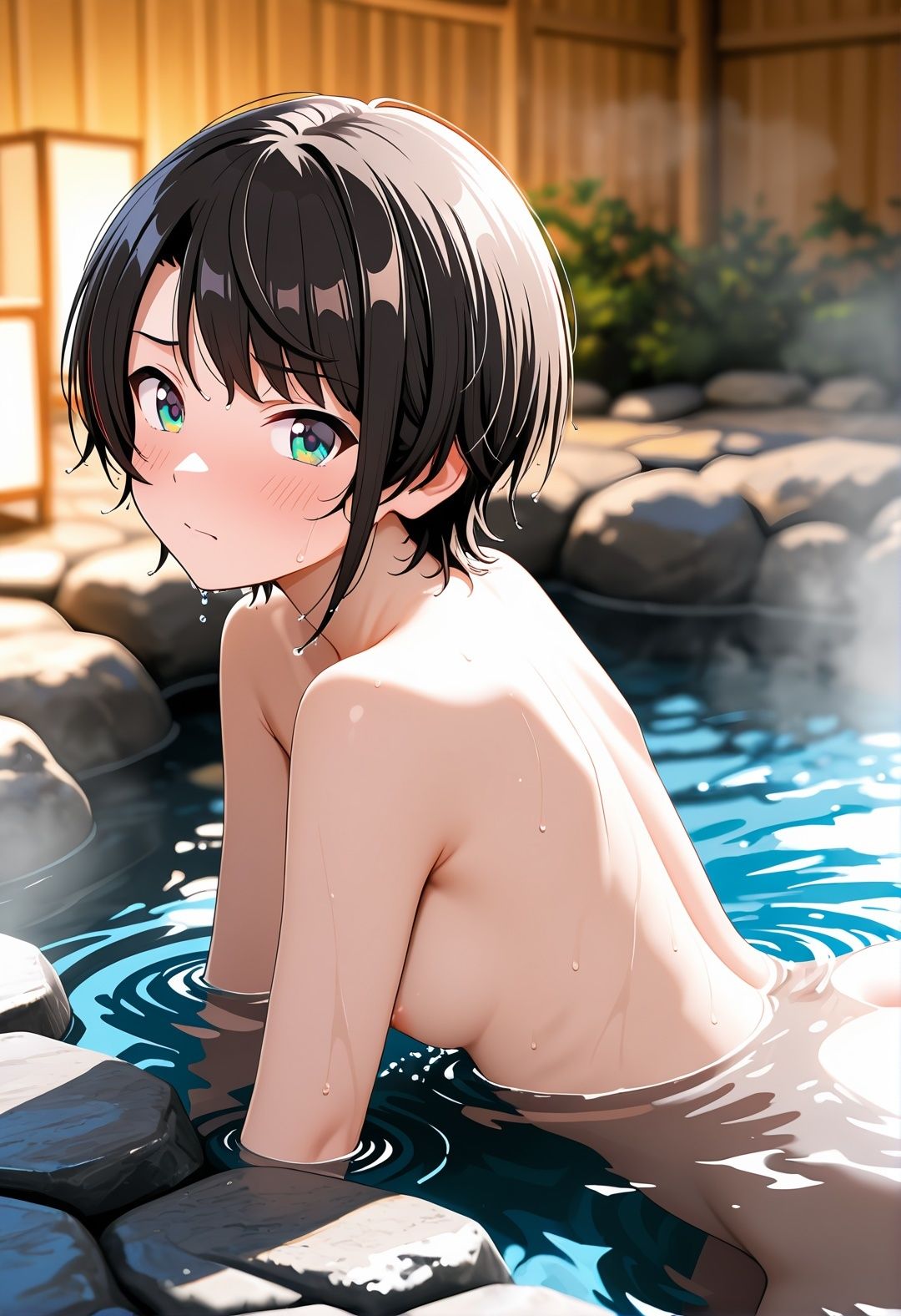 【ホロ〇イブ同人】大〇ス〇ル 温泉宿で巨根おやじに種付けされまくる416枚CG集 - サンプル画像 5