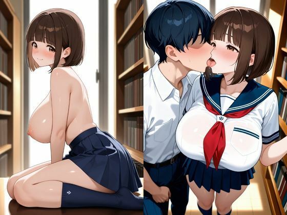 女子校生性記録  ー霧島ゆめかー  図書館編 - サンプル画像 3