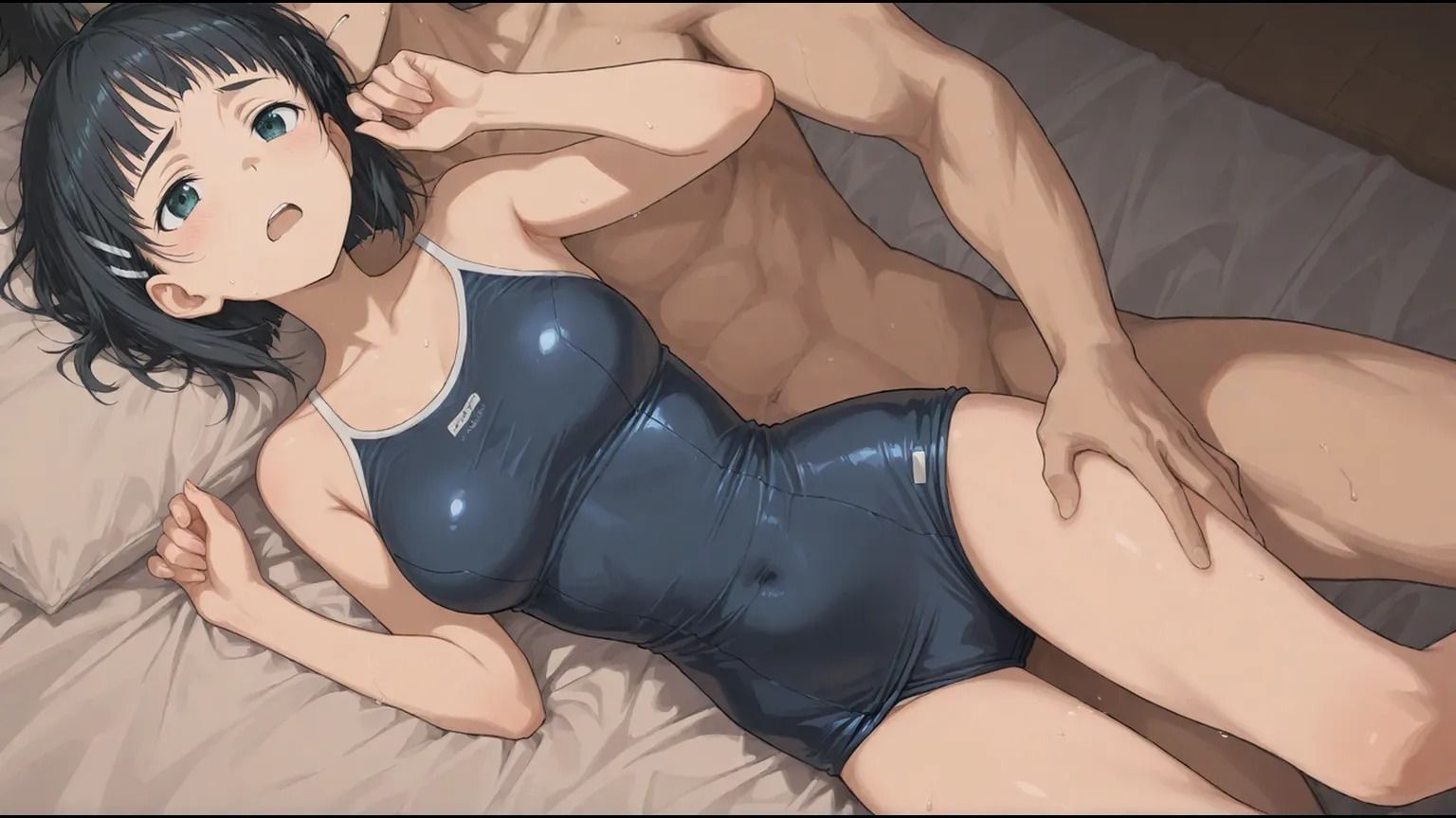 OK後すぐ興奮して・・・制服・スク水 - サンプル画像 1